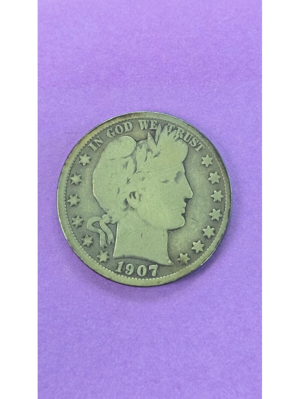 1907 Barber Half Dollar Coin
